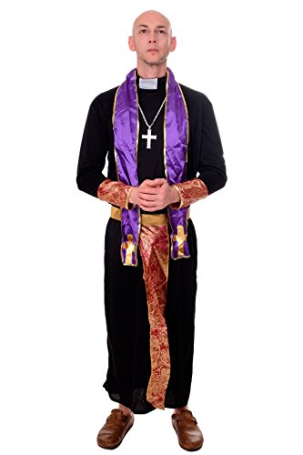DRESS ME UP - Costume homme prêtre pasteur église abbé exorc