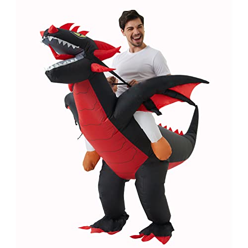 AkieBy Costume de dragon gonflable amusant pour Halloween et