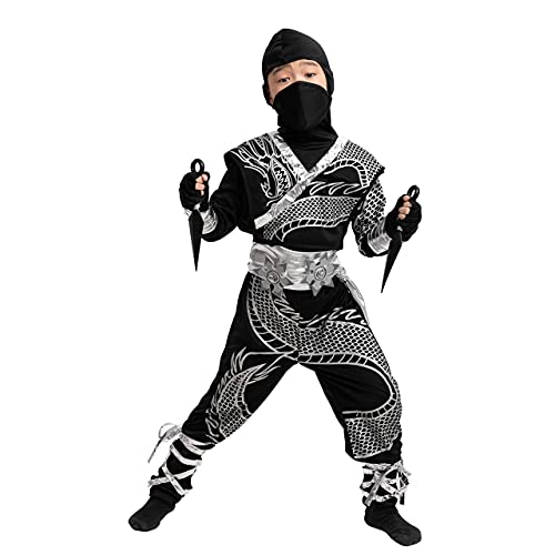 Spooktacular Creations Silver Ninja Dragon Halloween Costume