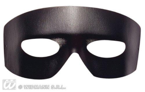 Widmann ? Masque Domino Zorro giustiziere mixte adulte, Noir