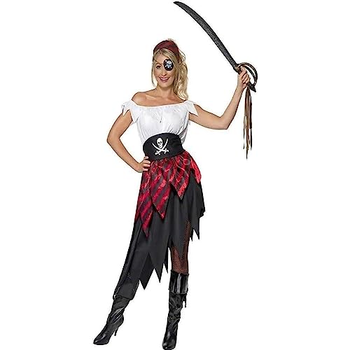 Smiffys - 30716 - Déguisement , pirate, avec robe et bandeau