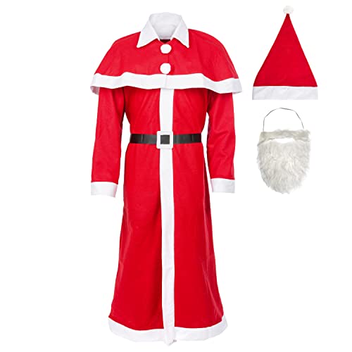 Idena 8580108 - Set de déguisement de Père Noël, Santa, Nico