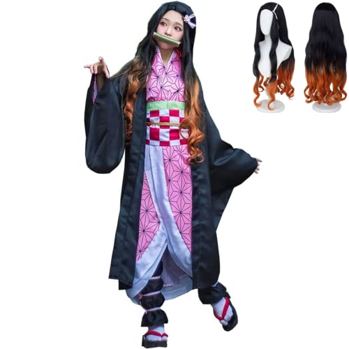 JHLL Costume de démon Slayer Nezuko - 8 pièces - Kimono Anim