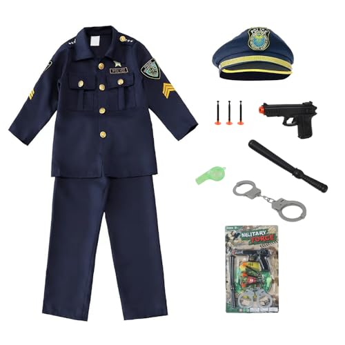 Hojalis Deguisement Policier Enfant, Costume Policier Enfant