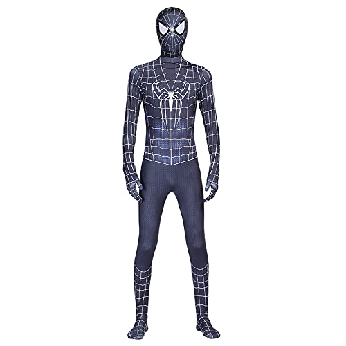Noir Amazing Spider-Man Combinaison Cosplay Costume Adulte C