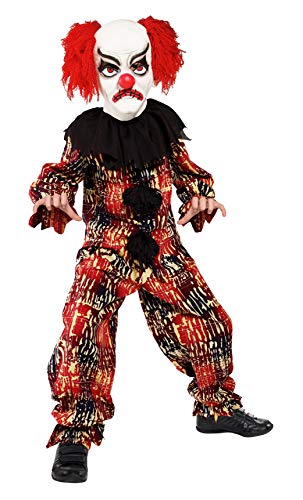 Smiffys Costume clown effrayant, avec haut, pantalon & masqu