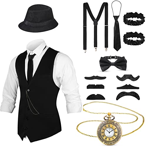 BBTO Set d’Accessoires de Costume Gangster des Années 1920 p
