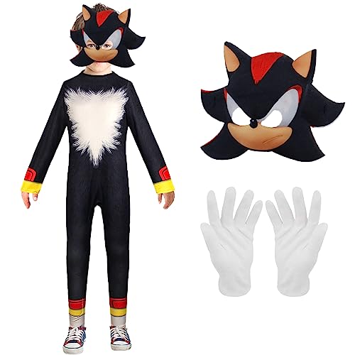 Sonic Costume pour enfant, avec masque, gants, pour carnaval