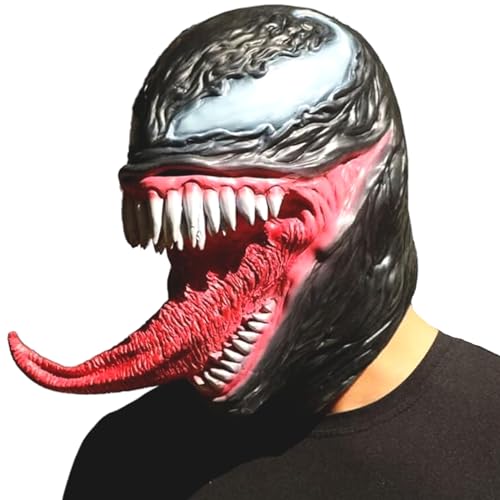 Bstask Masque dhorreur de Luxe Venom - Accessoire de fête dh