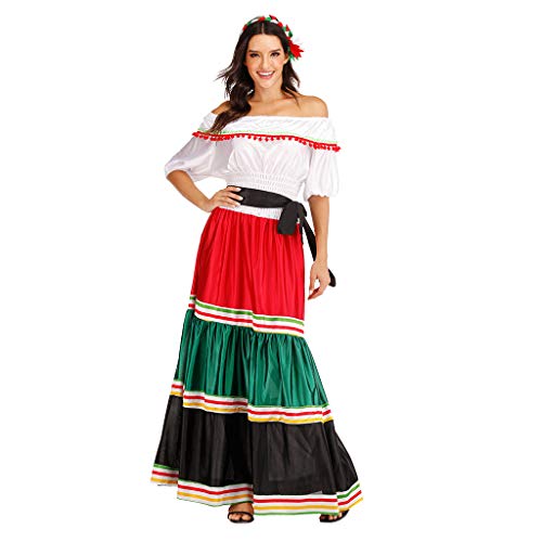 EraSpooky Costume Senorita Femme Mexicaine Déguisement Costu