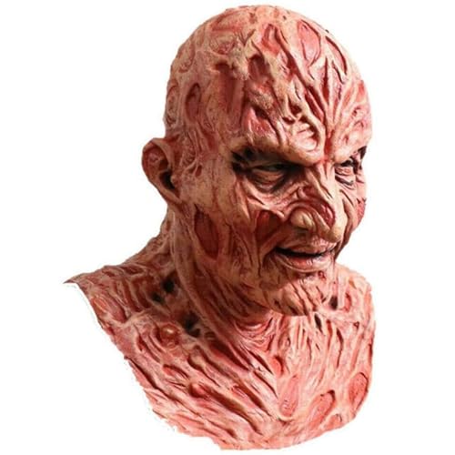 Joyes Masque de Freddy Krueger en latex pour adulte, costume