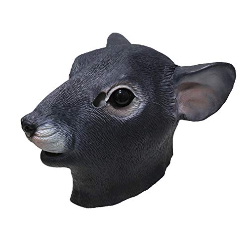 Masque amusant en latex en forme de tête de rat pour Noël, H