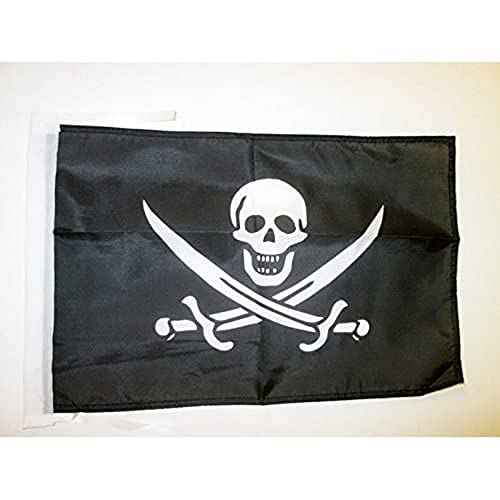 AZ FLAG Drapeau Pirate Jack Rackham 45x30cm - PAVILLON Pirat