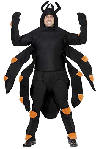Smiffys Costume araignée, avec haut, capuche, abdomen, protè