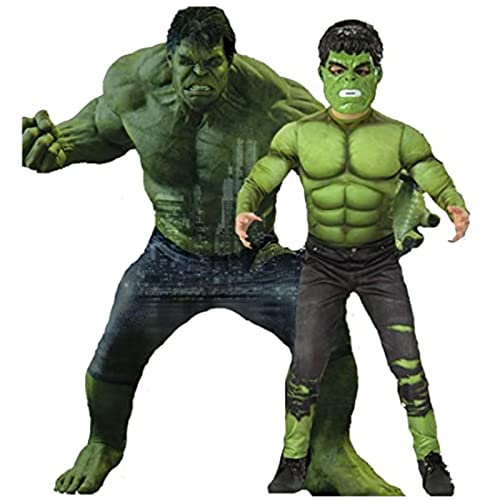 Garçons enfants hulk costume 3D Muscle Halloween Body super-