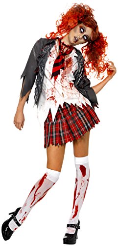 Déguisement écolière zombie Halloween femme - Small