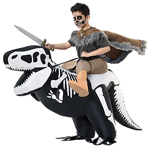 Morph Costume Déguisement Gonflable T-Rex Enfant, Déguisemen