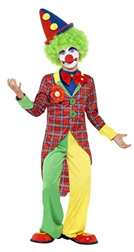 Smiffys Costume de clown, rouge et vert, avec veste, pantalo