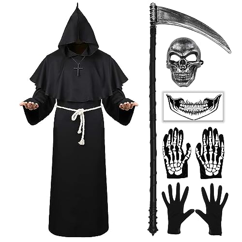 Costume de moine, costume dHalloween moine prêtre robe avec 