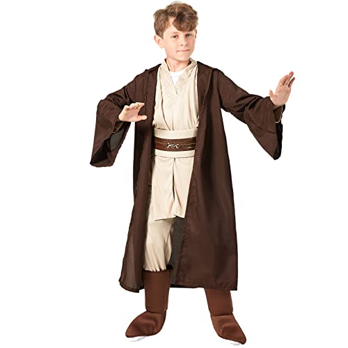 SINSEN Costume Jedi pour enfant Obi Wan Kenobi - Costume de 