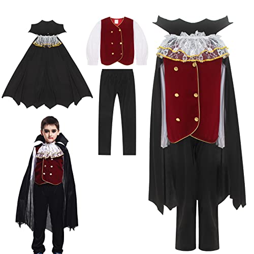 Déguisement Vampire Garçon Costume Halloween Cosplay Déguise