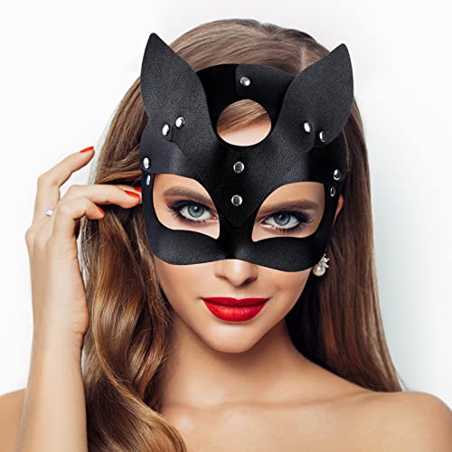 Takmor Masque Catwoman, Masque Halloween Femme Sexy pour Mas
