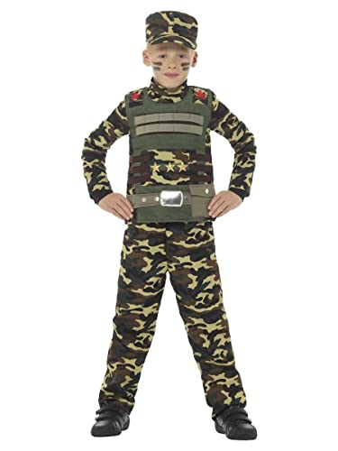 Smiffys Costume garçon d’uniforme militaire de camouflage, v
