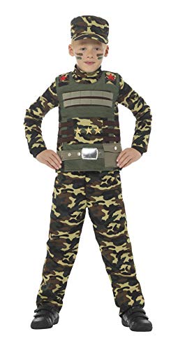 Smiffys Costume garçon d’uniforme militaire de camouflage, v