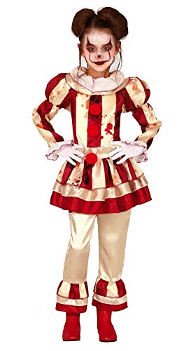 Fiestas Guirca Costume de Clown Fille de Rayures Vintage Hor