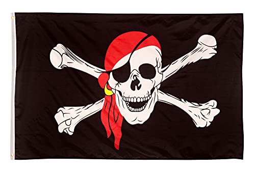Drapeaux de laricona - drapeau Pirate avec 2 oeillets métall