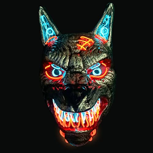 Original Cup Masque LED Wolfman | Qualité Premium | Plastiqu