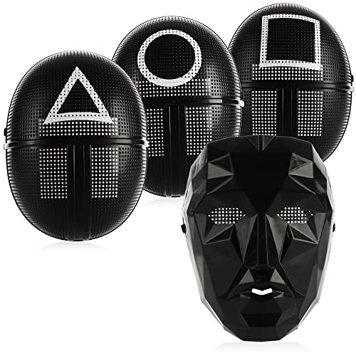 com-four® 4x Mask - Korean Game Boss, triangle, carré, rond 