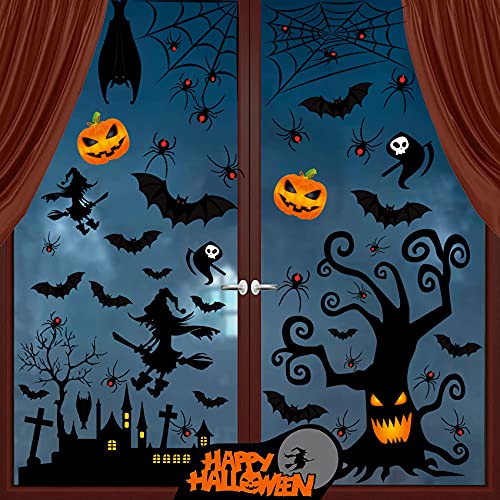 Stickers Halloweens, étanche 153 Halloween Fenêtre Autocolla