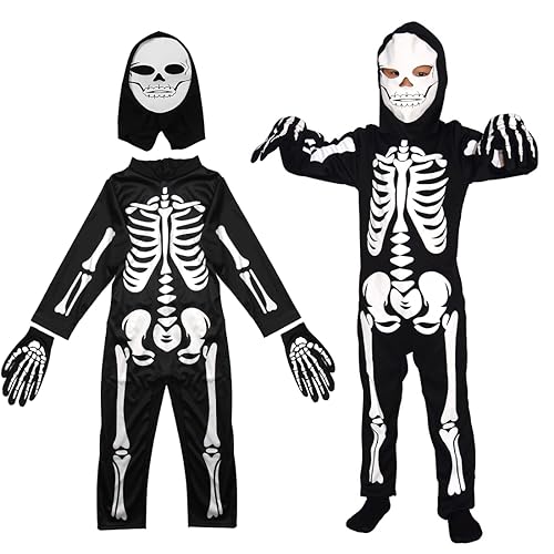 Costume Squelette Enfant, Déguisement Squelette Garcon, Cost
