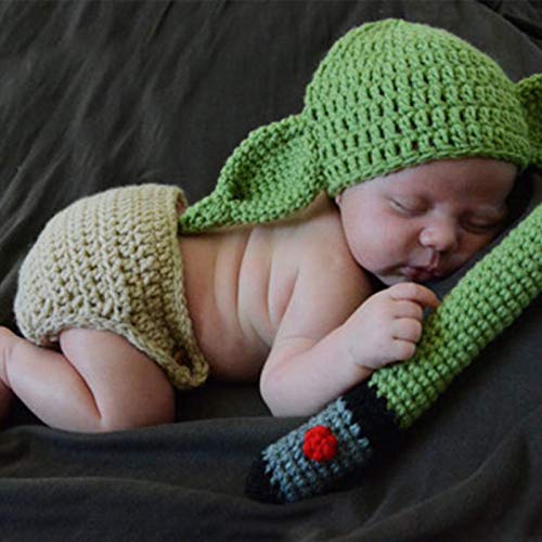 MOVKZACV Costume de bébé Yoda pour nouveau-né - Accessoires 