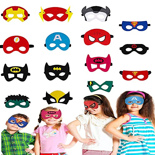 SouthStar Masques de Super-Héros, 15 Pièces Masques de Dégui