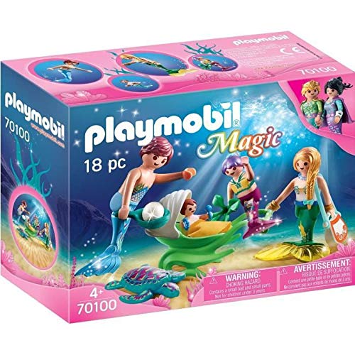 Playmobil - Famille de Sirènes - 70100, 18.7 x 7.2 x 14.2cm