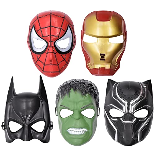 BSNRDX Masques de Super-héros 5 pièces Marvel Avengers Party