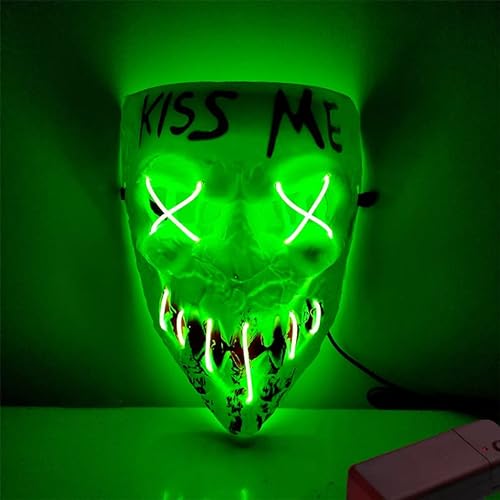 Yiantai Halloween Masque LED, Masque dhorreur LED, Halloween