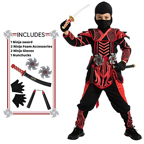 Spooktacular Creations Costume de ninja de guerrier dHallowe