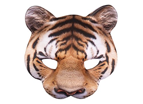 Boland 56730 - Demi-masque tigre, avec élastique, masque vis