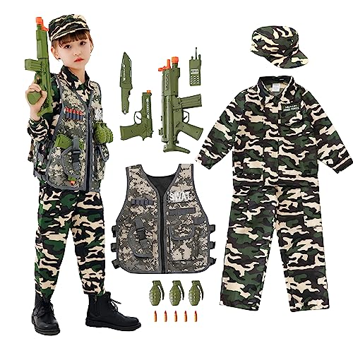 Udekit Deluxe Armée Uniforme Cosplay Costume Soldat Tenues a