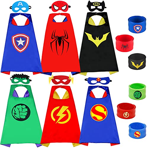 Chennyfun Capes de Super-héros pour Enfants, 8 pièces Costum