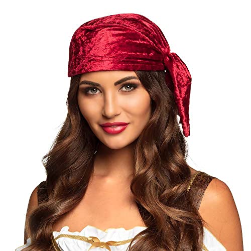 Boland- Bandana Pirate pour Adulte, 10102870, Rouge, Taille 