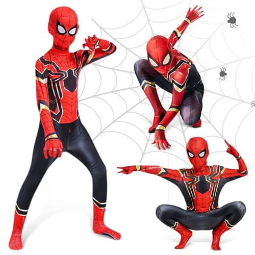 Deguisement Spider Enfant, Classique Costume Super Héros Com