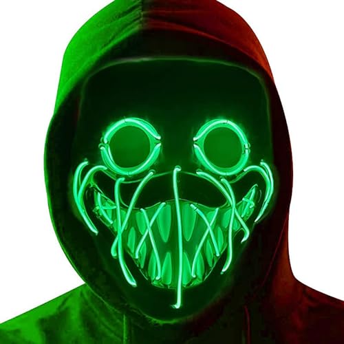 DONY Huggy Masque Halloween Wuggy,Masque DHorreur Led, 3 Eff