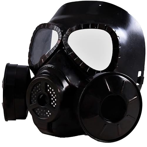 Générique Accessoire déguisement masque à gaz noir adulte fa