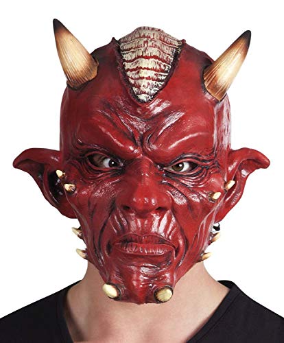 Boland - Masque Diavolo Deluxe en latex pour adultes, rouge,