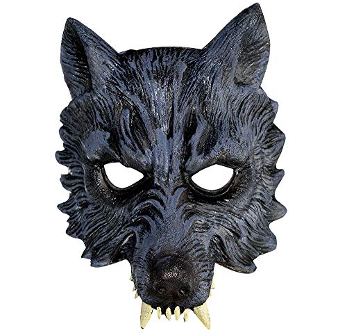 Amscan 848711-55 - Demi-masque Halloween loup-garou EVA - Ta