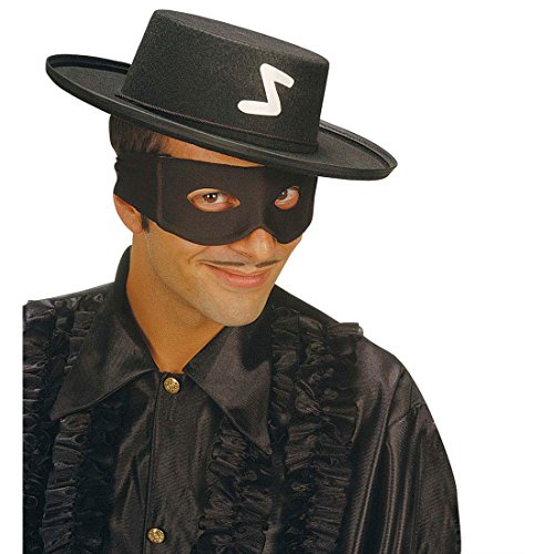 NET TOYS Noir Masque de Zorro Bandits Masque Zorro Masque de